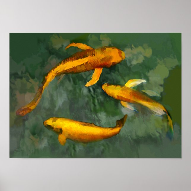 Tre kois i fontän poster (Framsidan)