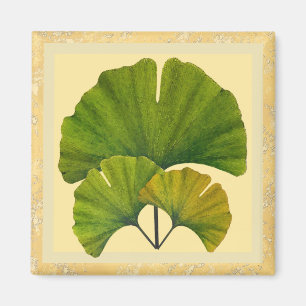 Tre konst och Crafts Ginkgo Löv Magnet