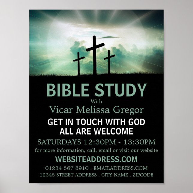 Tre Kor, Christian Bible Class Advertising Poster (Framsidan)