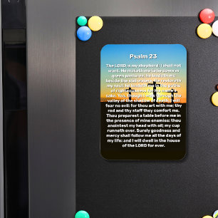 Tre Kor Psalm 23 Sunset Prayer Magnet
