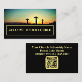 Tre Kor Solset Church Connection Card Visitkort