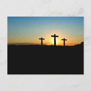 Tre Kor vid Sunrise Christian Faith Vykort