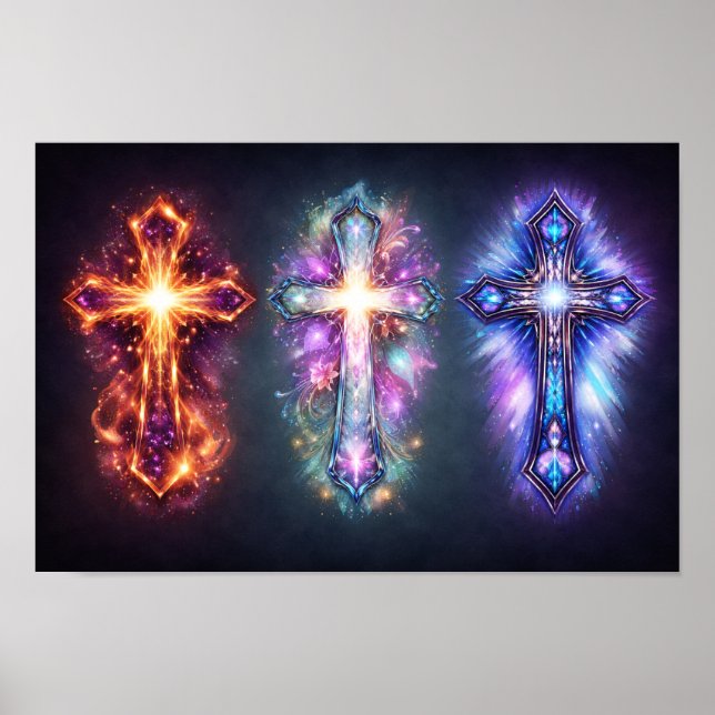 Tre Kors Konst Poster (Framsidan)