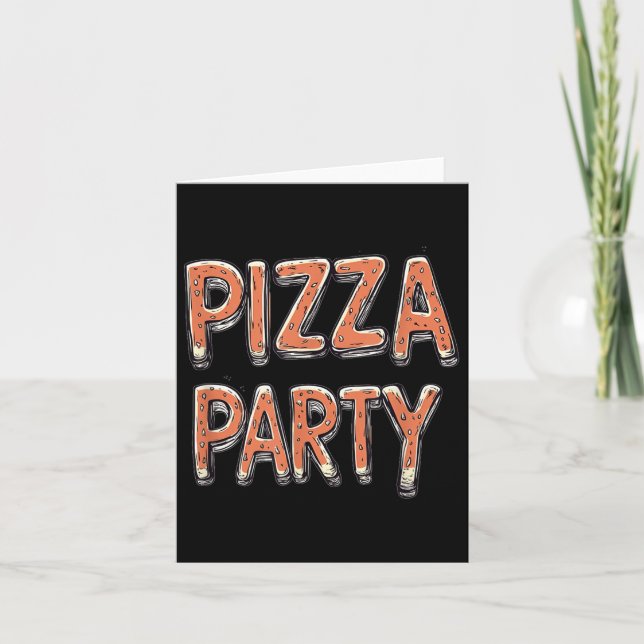 Tre Kostym För Pizzafest För Vuxna Och Barn  Kort (Framsida)