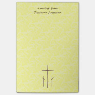Tre kristna kors Kalvarieberg Post-it Block