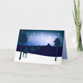 Tre Kung Bethlehem Christian julkort Helgkort