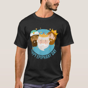Tre Kung-dagen i Lycklig Epiphany T Shirt
