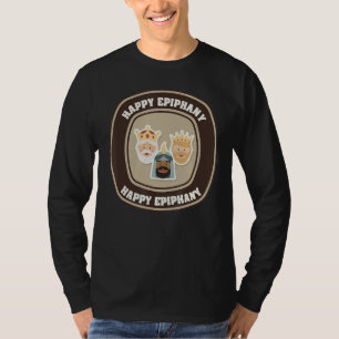 Tre Kung-dagen Lycklig Epiphany Feliz Dia De Reyes T Shirt