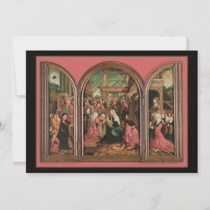 Tre Kung-gudstjänst Baby Jesus Julkort