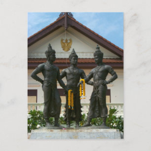 Tre Kung monument Vykort