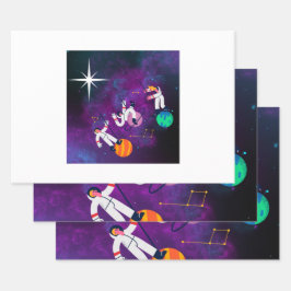 Tre Kung-omslagning Papper