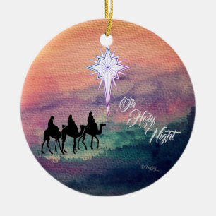 Tre Kung-ornament Julgransprydnad Keramik
