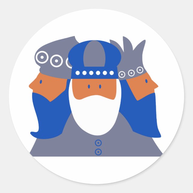 Tre Kung Runt Klistermärke (Framsida)