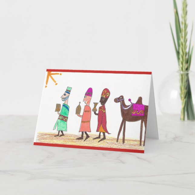 Tre kungar från Orient Helgkort (Framsida)
