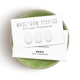 Tre kylinstruktörer och Catering för kycklingägg Visitkort