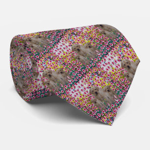 Tre labrador Puppies Oil Pawaratated, Neck Tie Slips