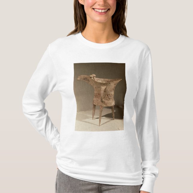 Tre-lagd benen på ryggen "chueh" skyttel för att tröja (Framsida)