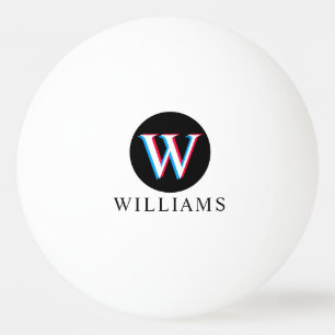 Tre Lagrar Färg Monogram Ping Pong Boll