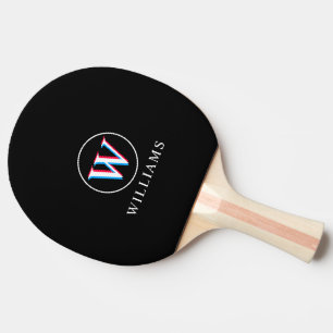 Tre Lagrar Simple Monogram Black Ping Pong Padd Pingisracket