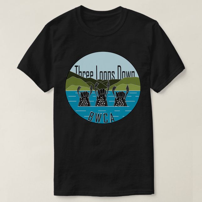 Tre lån nedströms Vatten T Shirt (Design framsida)
