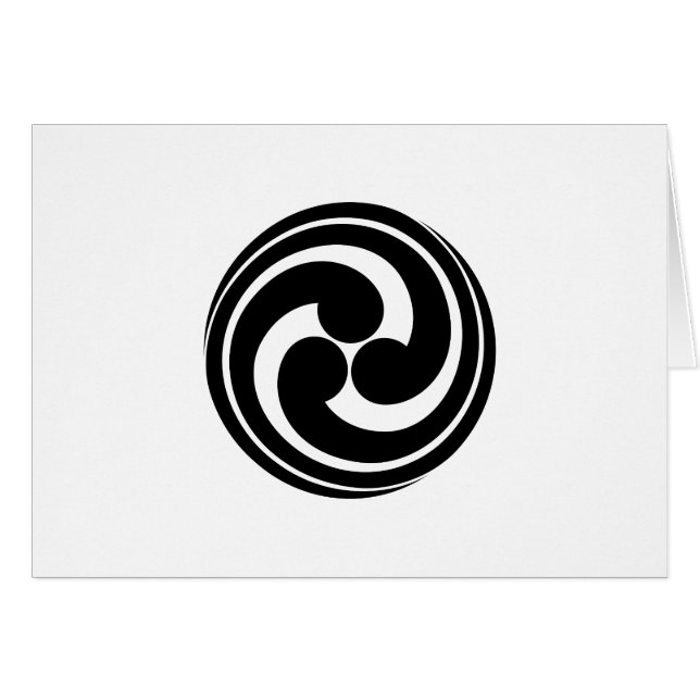 Tre långstjärtade virvlar hälsningskort (Framsidan Horizontal)