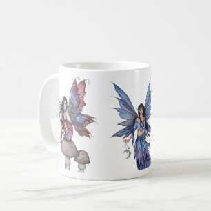 Tre lila och blå älvor av Molly Harrison Kaffemugg