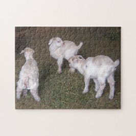 Tre lilla Goat Kids Pussel
