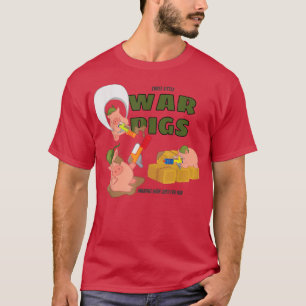 Tre lilla Krig Grisar Skapar Krig just för Roligt  T Shirt