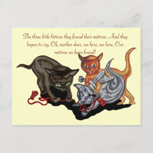 Tre lille Kittens Vykort