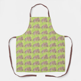 Tre lille Scowling Uggla - akrylmålning.