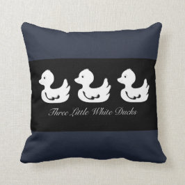 Tre lille White Ankor Polyester Dekorativ kudde