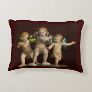 Tre lite Cherubs eller änglar Prydnadskudde