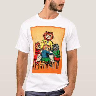 Tre Little Kittens och Mor, Louis Wain T Shirt