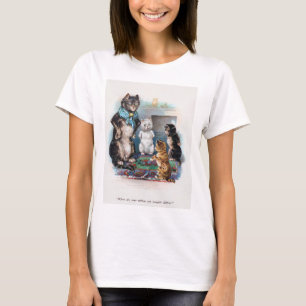 Tre Little Kittens och Mor, Louis Wain T Shirt
