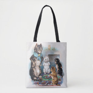 Tre Little Kittens och Mor, Louis Wain Tygkasse