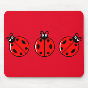 Tre Little Ladybugs - Mousepad Musmatta