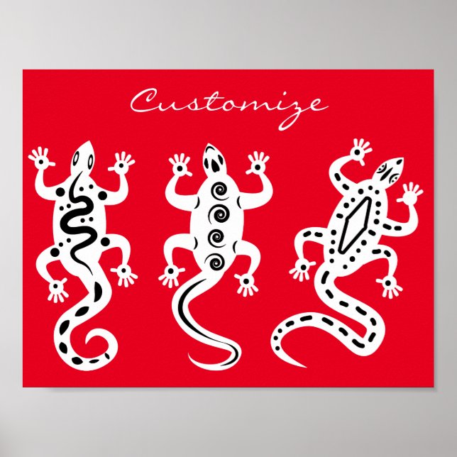 Tre Lizards Thunder_Cove Southwest Stil Poster (Framsidan)