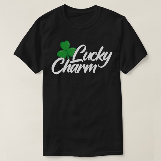 Tre Löv Klöver Lucky Charm St patricks day St P T Shirt (Design framsida)