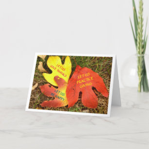 TRE LÖV MED THANKSGIVING SENTIMENT HELGDAG C HELGKORT