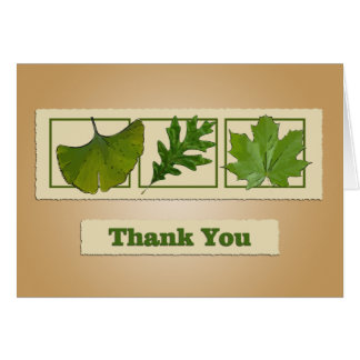 Tre Löv tackkort Hälsningskort