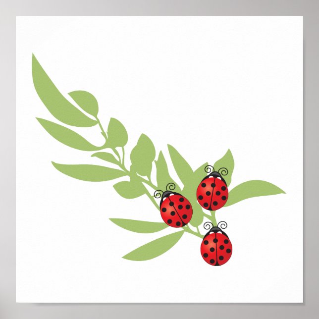Tre Lucky Ladybugs Poster (Framsidan)