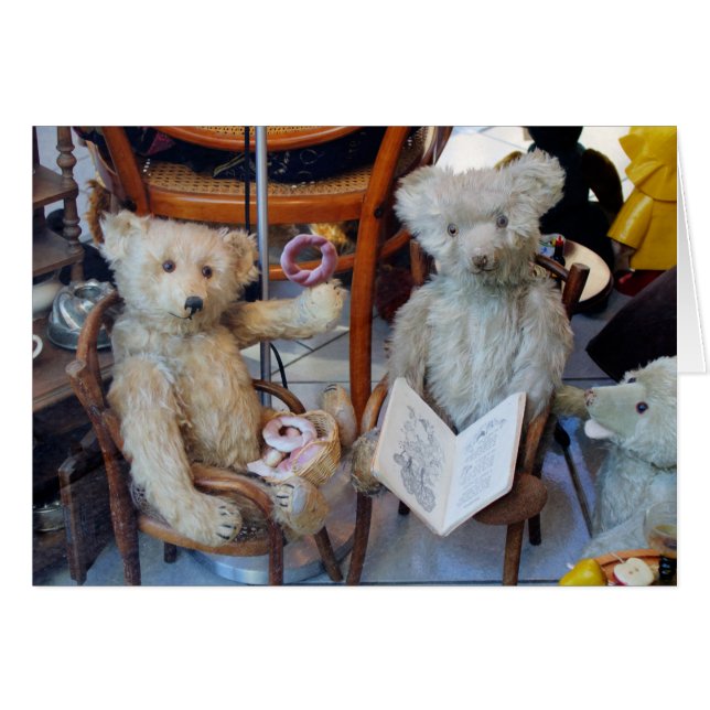 Tre Lycklig-Nallar Hälsningskort (Framsidan Horizontal)