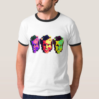 Tre lyckliga ansikten t shirt