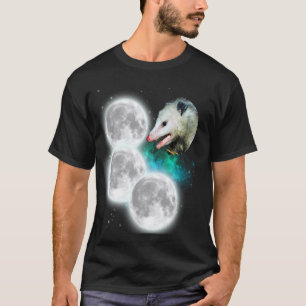 Tre Månar opossum - Konstig Cursed Memsum Possum T Shirt