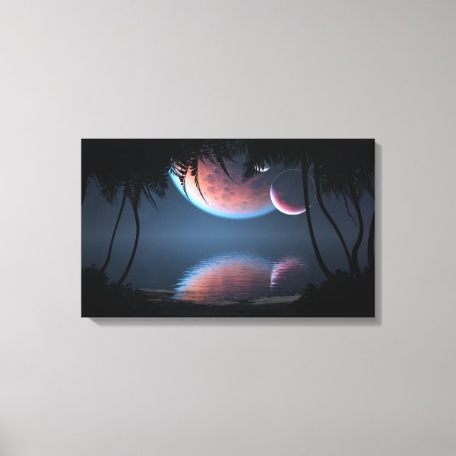 Tre Måne Canvastryck (Framsida)