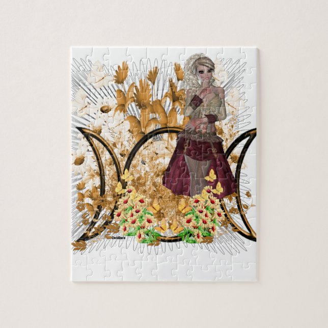 Tre Måne-serier i Milla av Vinden Pussel (Vertikal)