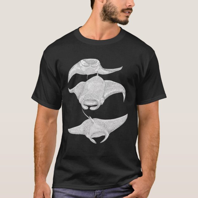 Tre Manta rockor T Shirt (Framsida)