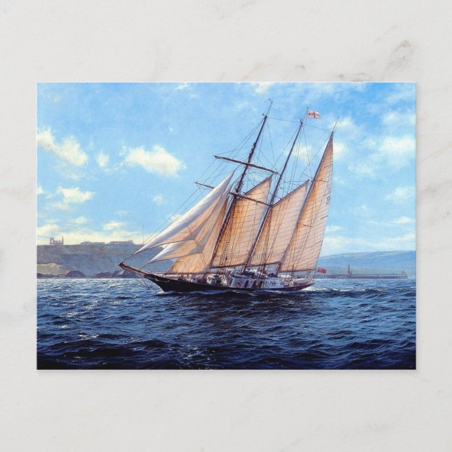 Tre mästare mot vinden vykort (Framsida)