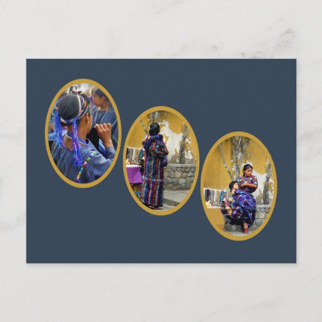Tre Mayan Women Vykort (Framsida)
