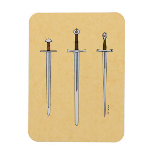 Tre medeltida ord 2016 magnet
